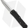 Microtech Daytona D/A OTF D/E Knife Carbon Fiber (3.25" Stonewash Serr) 126-11