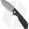 Microtech DOC Flipper Knife Aluminum Folder (3.75" Bead Blast Serr) 153-8 -Microtech Shop microtech doc bead blast serrated 153 8