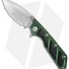 Microtech DOC Flipper Knife Green Aluminum (3.75" Bead Blast Serr) 153-8GR -Microtech Shop microtech doc bead blast serrated 153 8 od jm