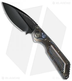 Marfione Custom DOC Killswitch Automatic Knife Flame Ti (3.75" DLC Satin) VAR. 4