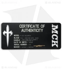 Marfione Custom DOC Killswitch Automatic Knife Flame Ti (3.75" DLC Satin) VAR. 4 -Microtech Shop microtech doc killswitch dlc hand rub satin flamed ti cert cm