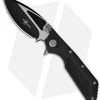 Marfione Strider Custom DOC Manual Flipper Knife (3.75" Two-Tone Black Ceramic) -Microtech Shop microtech doc manual hand ground two toned black ceramic carbon fiber