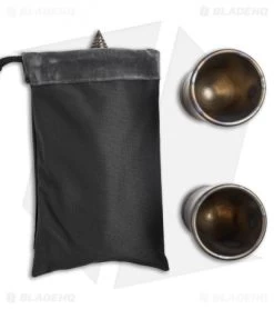 Microtech Flame Anodized Titanium Flask Set + 2 Shot Glasses 7 Microtech Flame Anodized Titanium Flask Set + 2 Shot Glasses -Microtech Shop microtech heat titanium flask and shots sheath