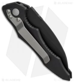 Microtech Kestrel Folding Knife (3" Black Serr) 06/1999 -Microtech Shop microtech kestrel auto 06 1999 side cm