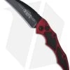 Microtech Kestrel Red Tactical Automatic Knife (3.95" Black Plain) 131-1RD