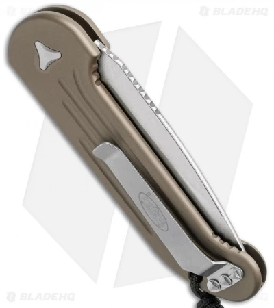 Microtech LUDT Automatic Knife Tan (3.4" Stonewash Serr) 135-11TA 5 Microtech LUDT Automatic Knife Tan (3.4" Stonewash Serr) 135-11TA - Image 3