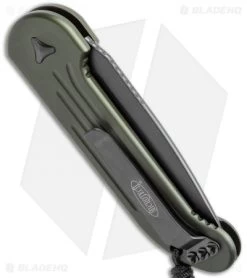 Microtech LUDT Automatic Knife OD Green (3.4" Black Serr) 135-2OD -Microtech Shop microtech ludt 135 2 od side cm 1