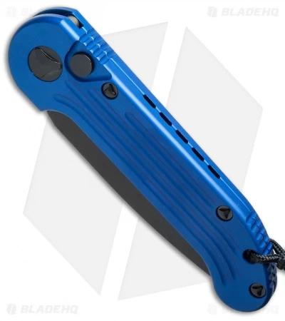 Microtech LUDT Automatic Knife Blue (3.4" Black Serr) 135-2BL 4 Microtech LUDT Automatic Knife Blue (3.4" Black Serr) 135-2BL - Image 2