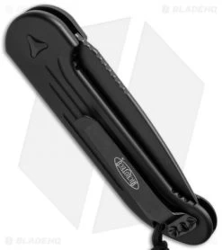 Microtech LUDT Automatic Knife Tactical (3.4" Black Serr) 135-2T -Microtech Shop microtech ludt 135 2t side cm