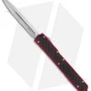 Microtech Makora II D/A OTF Automatic Knife CF/Red (4.45" Satin) 106-4RD