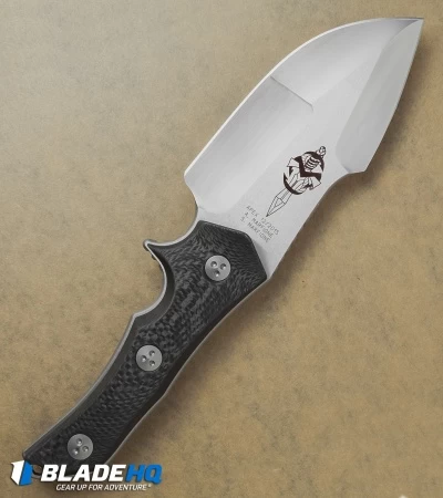 Marfione Custom Knives Apex Fixed Blade Knife Carbon Fiber (4.6" Hand Satin) 4 Marfione Custom Knives Apex Fixed Blade Knife Carbon Fiber (4.6" Hand Satin) - Image 2