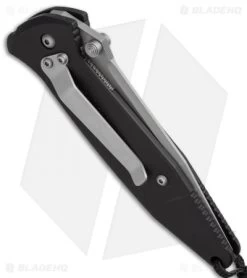 Microtech Mini Socom Manual Knife Black Aluminum (3.25" Bead Blast) 08/1998 -Microtech Shop microtech mini socom manual bb 08 1998 side cm