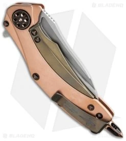 Marfione Custom Matrix Knife Copper Handle (Mirror Polish) 11/2015 -Microtech Shop microtech mkc matrix mp elmax copper hw side cm