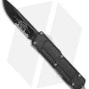Microtech QD Scarab S/E OTF Automatic Knife (3.5" Black Serr) 178-2 -Microtech Shop microtech qd scarab black serrated 178 2