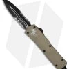 Microtech Scarab OTF Knife Executive Tan Dagger (Two-Tone SER) 109-2TA