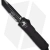 Microtech Scarab Executive Tactical OTF Tanto Knife (3.5" Black Serr) 108-2T -Microtech Shop microtech scarab te black serr tactical 108 2t
