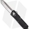 Microtech Scarab Executive OTF Knife Automatic Tanto (3.5" Satin Serr) 108-5