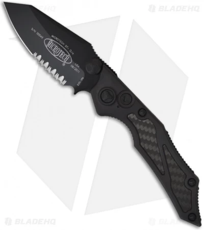Microtech Tactical Select Fire Dual Action Automatic Knife (3.5" Serr) 128-2T 3 Microtech Tactical Select Fire Dual Action Automatic Knife (3.5" Serr) 128-2T