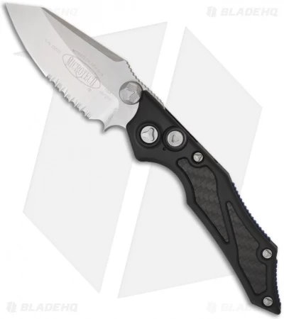 Microtech Select Fire Dual Action Automatic Knife (3.5" Stonewash Serr) 128-11 3 Microtech Select Fire Dual Action Automatic Knife (3.5" Stonewash Serr) 128-11