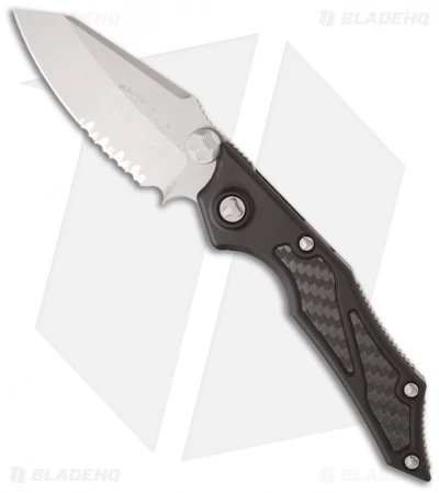 Microtech Select Fire Knife Manual Folder (3.5" Bead Blast Serr) 129-8 3 Microtech Select Fire Knife Manual Folder (3.5" Bead Blast Serr) 129-8