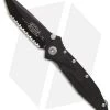 Microtech Socom Delta Tanto Folding Knife G-10 (4" Black Full Serr) 163-3