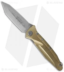 Microtech BAB Socom Delta Tanto Knife Brass (4" Stonewash) 163-10BRT
