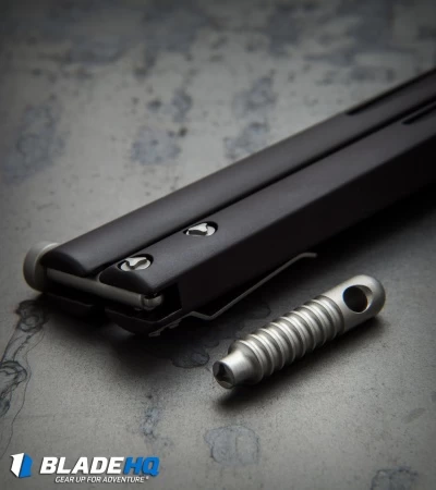 Microtech Tachyon III Balisong Butterfly Knife (4.5" Apocalyptic Serr) 173-11AP 6 Microtech Tachyon III Balisong Butterfly Knife (4.5" Apocalyptic Serr) 173-11AP - Image 4