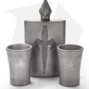 Microtech Titanium Flask Set + 2 Shot Glasses 2 Microtech Titanium Flask Set + 2 Shot Glasses -Microtech Shop microtech titanium flask and shots pln