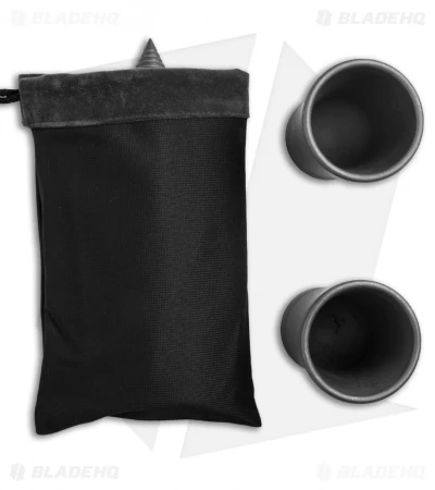 Microtech Titanium Flask Set + 2 Shot Glasses 6 Microtech Titanium Flask Set + 2 Shot Glasses - Image 4