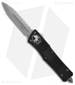 Microtech Troodon D/E OTF Automatic Knife (3" Bead Blast Full Serr) 138-9