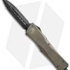 Microtech Custom Gray Troodon OTF D/E Automatic Knife (3" Damascus) 040 -Microtech Shop microtech troodon otf de machine ground dam ti sn040