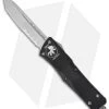 Microtech Troodon Knife Tanto OTF Automatic (3.05" Bead Blast Serr) 140-8 -Microtech Shop microtech troodon te bead blast serrated 140 8