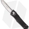 Microtech Troodon Knife Tanto OTF Automatic (3" Stonewash Plain) 140-10