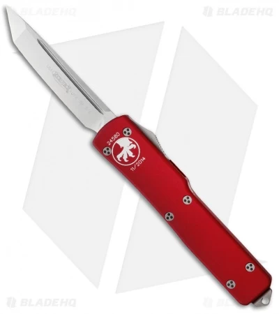 Microtech UTX-70 Tanto OTF Automatic Knife Red (2.4" Satin) 149-4RD 3 Microtech UTX-70 Tanto OTF Automatic Knife Red (2.4" Satin) 149-4RD