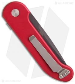 Vintage Microtech UMS Firefighter Automatic Knife (3.4" Black Serrated) 05/2003 -Microtech Shop microtech ums firefighter red black serr back