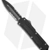Microtech QD Scarab D/E OTF Automatic Knife (3.5" Black Serr) 01/2005 -Microtech Shop microtech used qd scarab black serr 1 20 cm