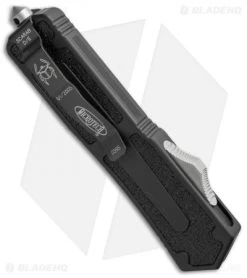 Microtech QD Scarab D/E OTF Automatic Knife (3.5" Black Serr) 01/2005 -Microtech Shop microtech used qd scarab black serr 1 20 side cm