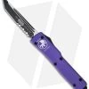 Microtech UTX-70 Tanto OTF Automatic Knife Purple (2.4" Black Serr) 149-2PU -Microtech Shop microtech utx 70 149 2 pu bhq 36237 cm