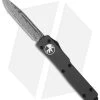 Microtech UTX-70 S/E OTF Automatic Knife Black (2.4" Damascus)