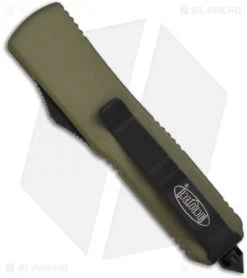 Microtech Green UTX-85 D/A OTF Automatic Knife (Black SER) 125-2GR -Microtech Shop microtech utx 85green black 125 1gr back