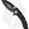 Microtech Whaleshark Flipper Knife G-10 (3.63" Black Plain) 167-1C Chisel -Microtech Shop microtech whaleshark black 167 1c