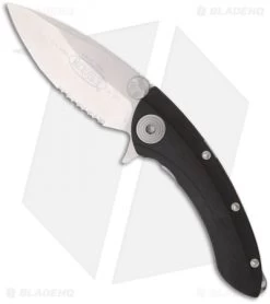 Microtech Whaleshark Flipper Knife G-10 (3.63" Stonewash Serr) 167-11