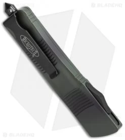 Microtech Troodon D/E OTF Automatic Knife (3" Green Camo) 138-1GC -Microtech Shop mictrotech troodon 138 1gc side cm