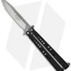 Microtech Dragonfly Balisong Butterfly Knife (3.75" Stonewash Plain) -Microtech Shop mircotech mt dragonfly 11 02 263 butterfly black beadblast